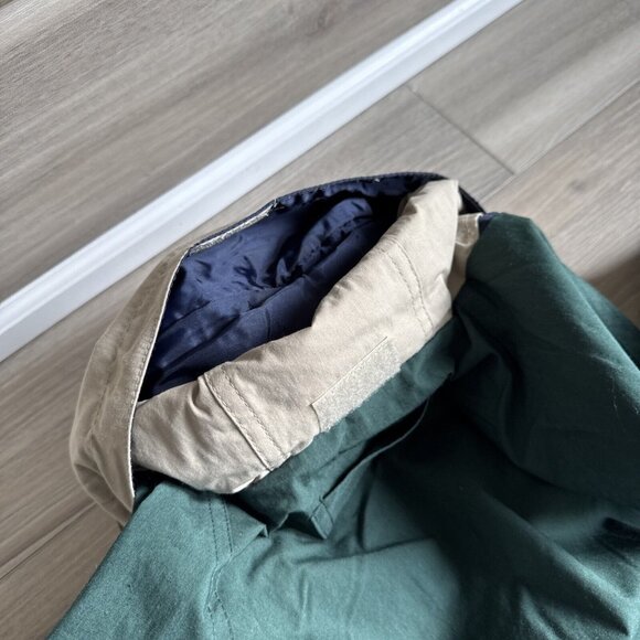 Vintage Swingster Jacket Windbreaker Mens L Ducks Back Full Zip With Hood NWT - Picture 11 of 14